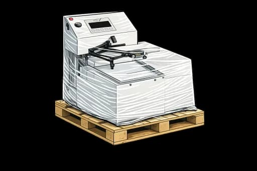 Delivery truck carrying an Autopen machine